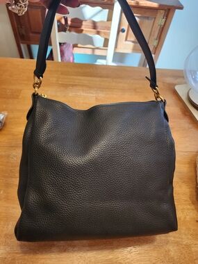 Coach Shay Shoulder Bag. Crafted from a classic, textured soft pebble leather